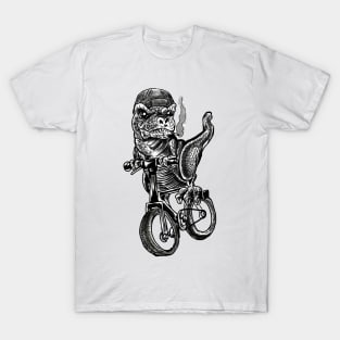 Dinosaur Riding a Bike T-Shirt